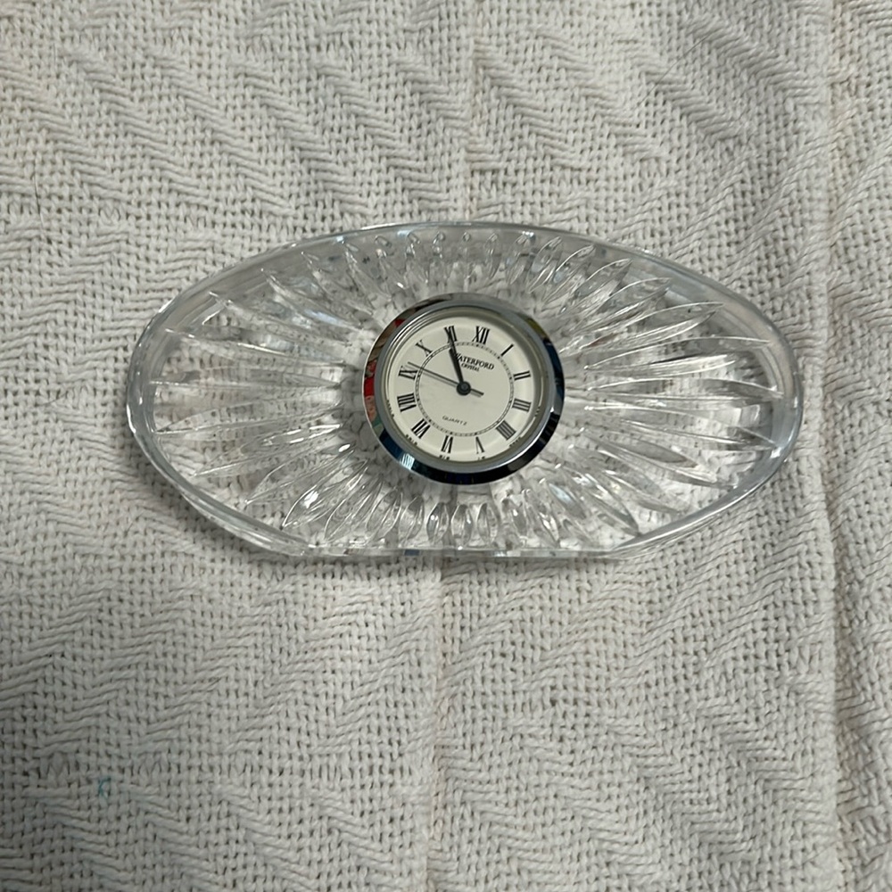 Waterford Crystal Small Oval Clock